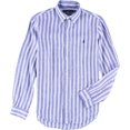 thumbnail image 1 of Ralph Lauren Mens Striped Button Up Shirt, white, XL Neck, 1 of 1