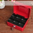 thumbnail image 1 of Caja Fuerte Pequeña De Metal Para Dinero, Moneda, Efectivo, Hucha Con Cerradura, 6 Compartimentos, Bandeja Para Dinero Methold HA025902-02, 1 of 5