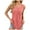 Womens Pink Camisoles/Tank Tops, variant on Sleeveless Pajama Tops for Women,35% Cotton Crew Neck Tank Button Up Slim Fit Ruched Summer Tunic Camisoles Sleepwear