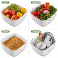 thumbnail image 3 of Loobuu 8.2 Quart Kitchen Fruit Washing Bowl Set, 2 in 1 Fruit Vegetable Strainers and Colanders , Large Plastic Double Layered Strainer Basket , BPA Free, 3 of 6