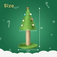 thumbnail image 5 of IVV Cat Scratching Post, 25in Christmas Tree Shaped Cute Cat Scratcher with Natural Sisal Covered Frame & Colorful Little Decor Balls for Indoor Cats (Green), 5 of 10