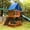 Blue, variant on Swing Set Replacement Tarp, 52"x 90" Playground Canopy Replacement, Outdoor Swingset Shade Cover, Waterproof Rainproof Awning for Playset and Playhouse