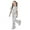 hwj# White323, variant on Girls Sequin Outfits Set Stylish Comfortable Short Sleeve Round Neck Casual Top Shirt Flared Pants Fashionable Suit Party Performance Clothing Sets Spring Fall Clothes,White,9-10 Years