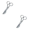 thumbnail image 2 of kurtrusly 7 Duckbill Applique Scissors for Thread Tufted Carpet Fabric Shears Silver 2Set, 2 of 6