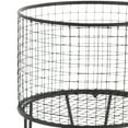thumbnail image 5 of CosmoLiving by Cosmopolitan Black Metal Deep Set Rolling Mesh Laundry Basket Storage Cart with Wheels, 5 of 12