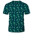 thumbnail image 2 of Blissboy Peacock Feather Print T-shirt For Men Funny Peacock Feathers Tee Shirt, 2 of 7