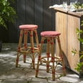 thumbnail image 3 of Outdoor Bar Stools Set of 2, Outdoor Bar Chairs Bar Height Tall Patio Chairs, Outdoor Barstools for Garden Pool Lawn Backyard, 3 of 9