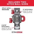 thumbnail image 6 of Class V, 12,500 lb., 6 in. Drop to 6 in. Rise, Adjustable Trailer Hitch Dual Ball Mount, 6 of 9