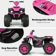 thumbnail image 6 of Topbuy Pink 12 V Electric Car Powered Ride-On with LED Lights, 6 of 6