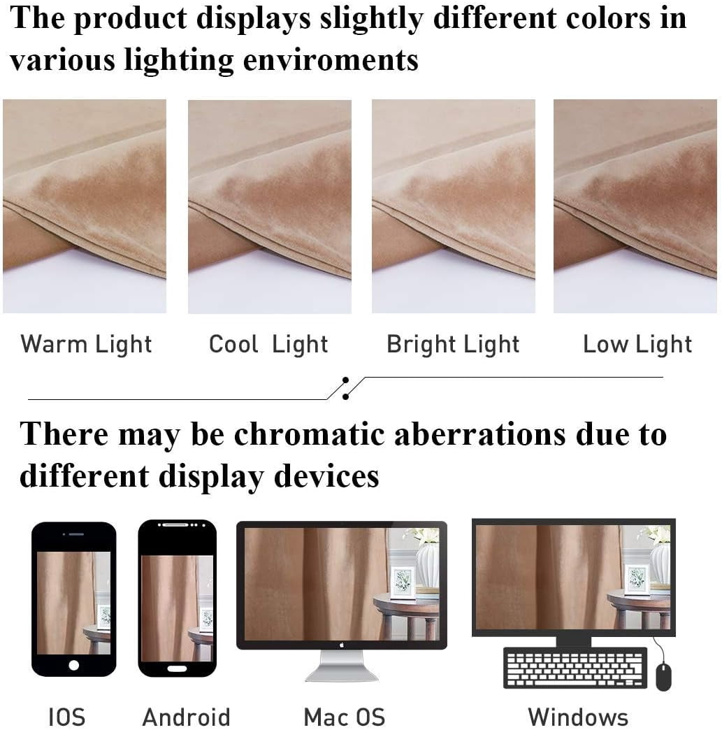 NICETOWN Velvet Curtains for Living Room, Thermal Insulated Noise Reducing Energy Efficiency Privacy Luxury Velvet Curtains Room Darkening Rod Pocket Drapes, Blush Beige, 52"x96", 2 Panels