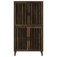 thumbnail image 4 of Elouise 4-door Engineered Wood Tall Accent Cabinet Dark Pine, 4 of 9