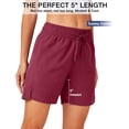 thumbnail image 4 of WQD 2 Pack Womens Athletic Shorts Basic Running Shorts Lightweight Quick Dry Gym Workout Shorts with Pockets, 4 of 7