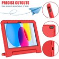 thumbnail image 5 of AVAWO Kids Case for New iPad (A16) 11th Generation 11 Inch 2025 & iPad 10th Generation 10.9" 2022 with Built-in Screen Protector Durable Shockproof Lightweight Handle Cover, Red, 5 of 10