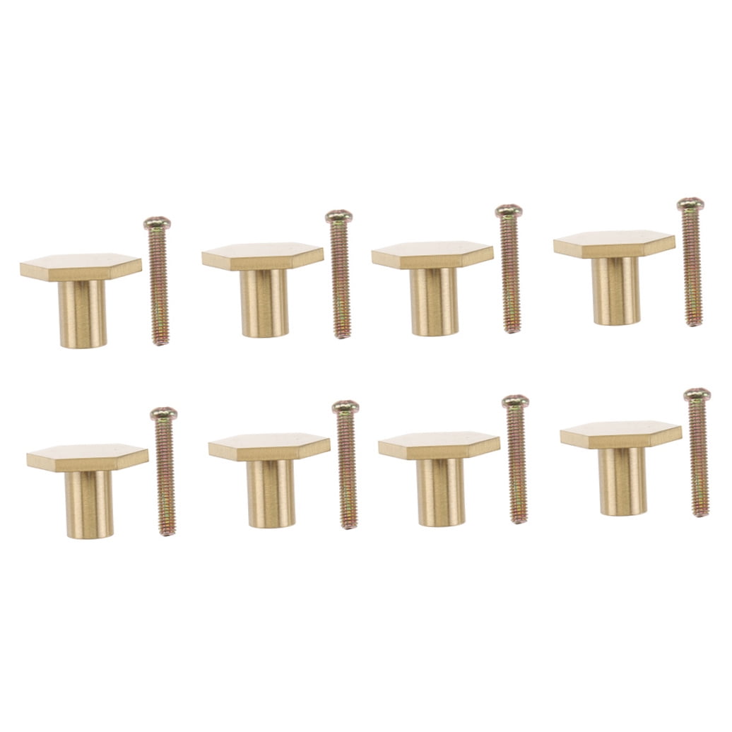 8 Pcs Oil Rubbed Bronze Drawer Knobs Cabinet Handles Hex