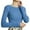Blue, variant on MSJUHEG Womens Long Sleeve Tops Turtleneck Sweater Women Polyester Round Neckline Pullover Style Long Sleeves Lightweight Women'S Sweaters Beige L