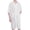 White, variant on Naittoop Men's Waffle Bathrobe, Women's Zip Up Open Front Loose Robe Bath Nightgown with Pockets
