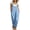 Pants-Blue, variant on Womens Plaid Pants New Women's Bib Overalls - Sleeveless Wide Leg Jumpsuits with Pockets - Summer Casual Loose Fits One Piece Outfits