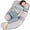 Grey&blue-velvet&jersey, variant on 60 inch Pregnancy Pillow, Detachable Maternity Body Pillow, Large U Shaped Sleeping Pillow for Pregnant Women with Removable Cover (Grey-Jersey)