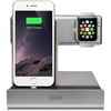 Emio 00230 Smart Watch Charge Dock for Apple Watch and iPhone, Silver