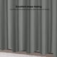 thumbnail image 4 of Cortina de ducha de tela gris y turquesa, tejido resistente, poliéster, impermeable, resistente al moho, 4 of 7
