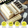 thumbnail image 4 of 10pcs/set Sushi Maker Kit Plastic Sushi Molds Easy DIY Cooking Sushi Preparation Kit Rice Roller Kit, 4 of 6