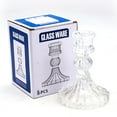 Clearance! Beneky French Retro Crystal Candle Holder Glass Candlelight