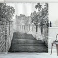 thumbnail image 1 of Ambesonne China Shower Curtain, Ruins, 69"Wx75"L, Grey, 1 of 3
