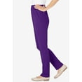thumbnail image 3 of Woman Within Plus Size Knit Hassle-Free Pull-On Elastic-Waist Pants, 3 of 4