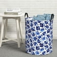 thumbnail image 6 of Fuzoiu Blue Roses Print Circular Hamper,Laundry Basket with Handle,Collapsible Laundry,Dirty Clothes Storage Basket,for Bedroom Bathroom Dorm Living Room-Medium, 6 of 6