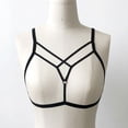 thumbnail image 3 of Women Lace Up Bra Stretch Cutout Hollow Out Adjustable Lingerie Underwear, 3 of 9