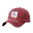 thumbnail image 2 of Helii 1776-2026 USA 250th Anniversary Hat – Washed Distressed American Flag Baseball Cap for Men Women, 4th of July Independence Day Retro Cap, Breathable Cotton Outdoor Gift Wine,A, 2 of 3
