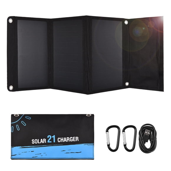 yeacher Portable Solar Charging Bag with 25% Efficiency, IP54 Waterproof, Dual USB/Type-C Output, Fast Charging, Lightweight for Outdoor Adventures