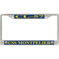 thumbnail image 1 of USS Montpelier CL-57 License Plate Frame, 1 of 1