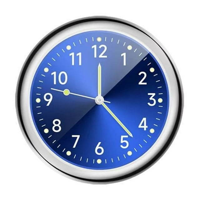Sokhug Mini Car Clock Stick on Dashboard Luminous Tiny Vent Analog Clocks Small Pocket Clock Decorations Magnetic Motorcycle Clock Watch for Bike Boat Motorcycle Home Vehicle