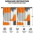 thumbnail image 2 of Blackout Kids Curtains,Orange and Grey Abstract Art Artwork Childrens Insulated Curtains Set Of 2,Bedroom Essentials,Toddler Room Decor 42x54in(106x137cm), 2 of 4