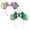 B, variant on 2PCS Monsters Ear Mouse Bow Headbands, Mike and Sully Headband for Kids Women