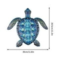 thumbnail image 5 of Sea Turtle Wall Decor under $5! Xqxayjr Metal Sea Turtle Wall Decor, Wall Art for Home, Blue Turtle Wall Hanging for Bedroom Living Room, Marine Animal Wall Decoration, 5 of 9