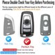 thumbnail image 3 of Fengleauto Para Bmw Key Fob Cover Key Case Para 1 3 4 5 6 7 Series X3 X4 M5 M6 Gt3 Gt5 Llave De Control Remoto Premium Fibra De Carbono Suave Tpu Key Anti-Polvo Protección Completa (Azul), 3 of 5