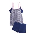 thumbnail image 4 of XUNKUSGA Tankinis with Swimsuits for Women Two Piece Tummy Control Swimwear Padded Bra Printed Backless Swimwear 2025, 4 of 6