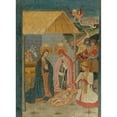 thumbnail image 3 of Workshop of Pedro García de Benabarre 14x18 Black Modern Framed Museum Art Print Titled - Nativity (circa 1475), 3 of 5
