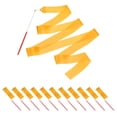 thumbnail image 1 of Uxcell Dance Ribbons, Gymnastics Dance Streamers with Non-Slip Wand Dance Flag Orange Yellow, 1 of 7