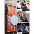 thumbnail image 2 of ExoGuard For Samsung Galaxy S24 Ultra Case, Phone Case with Screen Protector and Kickstand (Orange), 2 of 6