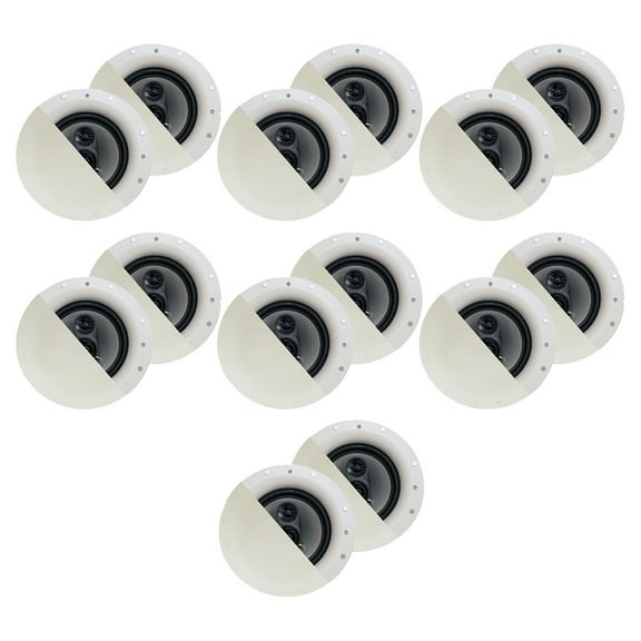 Acoustic Audio CSic84 Frameless In Ceiling 8" Speaker 7 Pair Pack 3 Way Home Theater Speakers