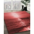 thumbnail image 3 of Ahgly Company Machine Washable Indoor Rectangle Transitional Red Area Rugs, 7' x 9', 3 of 7