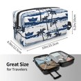 thumbnail image 3 of Uemuo Palm Tree Pattern Portable Toiletry Bags with Handle, Waterproof travel Make up Bags for Women, Large Capacity Travel Cosmetic Bags, 3 of 9