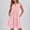 01 Pink, variant on Midi Dresses for Women Sleeveless Cute Bow Tie Mini Dress Front Pleated Beach Casual Sundresses with Pockets
