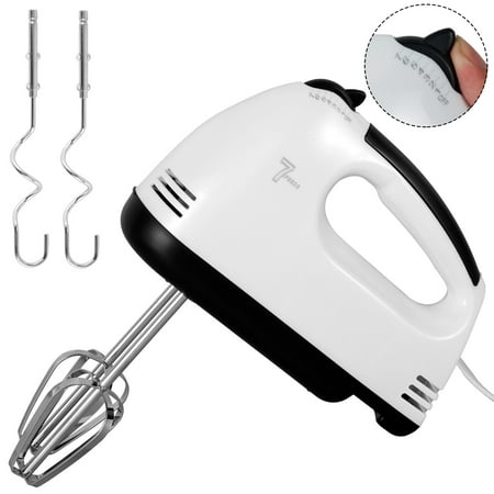 

Austok Electric Hand Mixer 7 Speeds Hand Blender Beater Handheld Whisk Hand Mixer Stainless Steel Egg Beater with 4 Stainless Steel Attachments Egg Separator Detachable for Baking Cream Egg