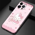 thumbnail image 1 of Pink Style Flower Hello Kitty Phone Case for iPhone 14 11 13 12 Pro Max XR X XS 8 7 6 6S Plus MINI Silicone Cover advanced, 1 of 7