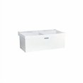 thumbnail image 2 of Mustee 27W Composite 2-Basin Wall Mount Tub Utility Sink with Drain, White, 2 of 3