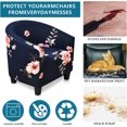 thumbnail image 5 of LINLIN Club Chair Slipcover, tub chair covers 2 piece, Universal Spandex Pattern Armchair Sofa Cover Cover Couch Slipcover for Living Room Club Bar Counter, 5 of 7